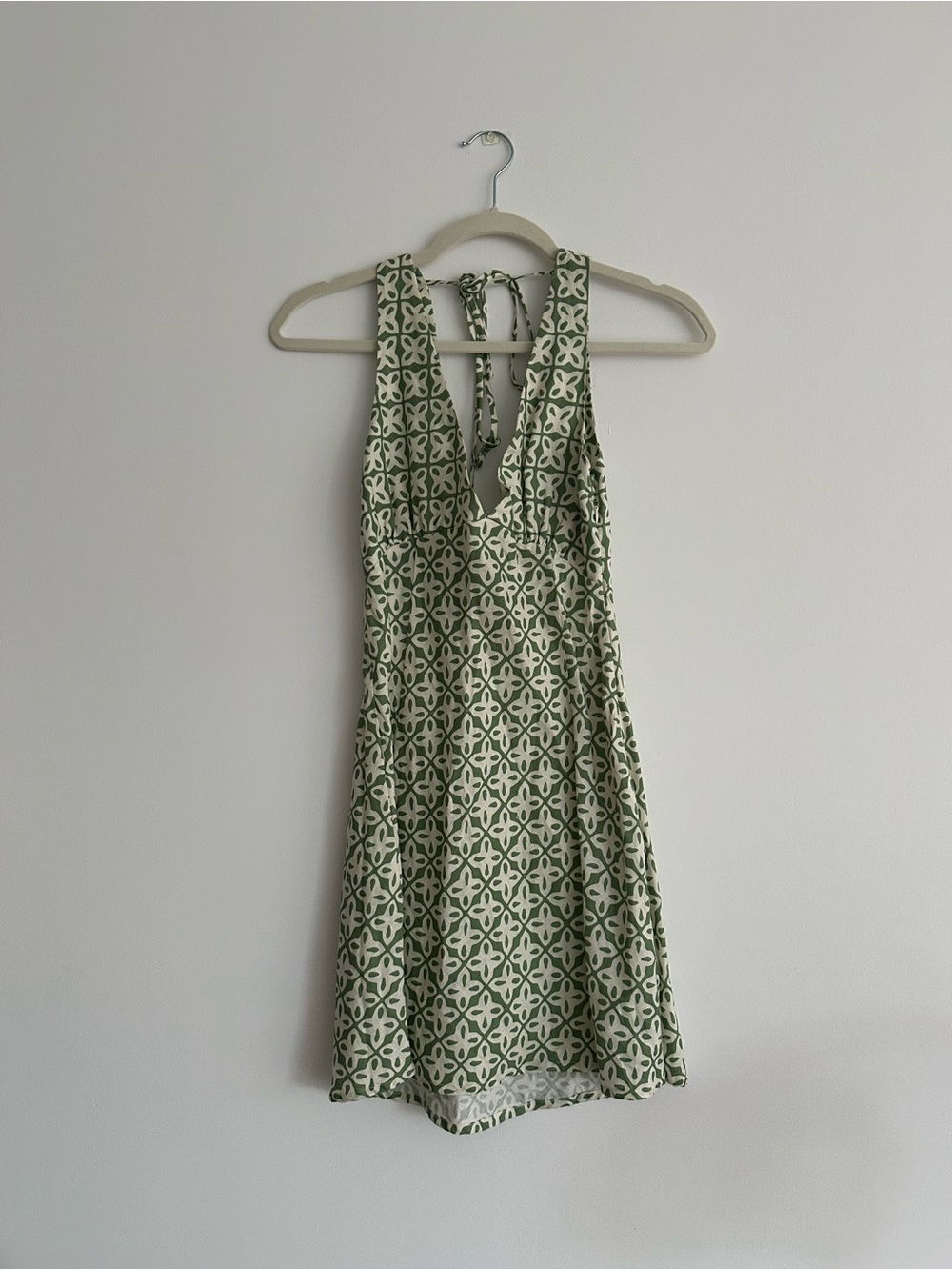 VRG GRL Linen Printed Mini Dress